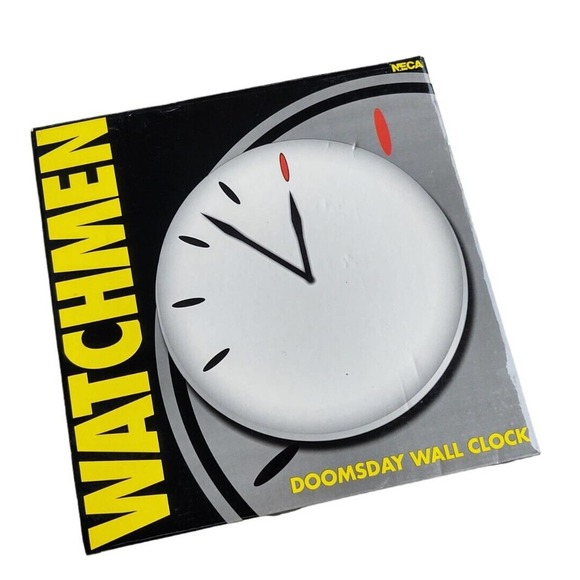 Watchmen Doomsday Wall Clock NECA Warner Bros DC Minimalist - Picture 4 of 11